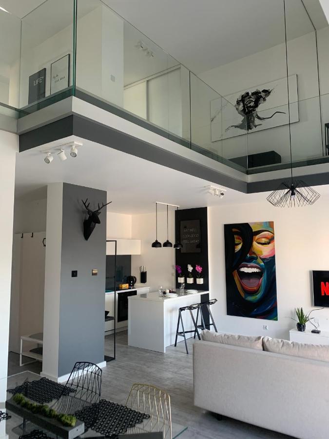 Two-Levels Penthouse With A Garden In The City Center Daire Łódź Dış mekan fotoğraf